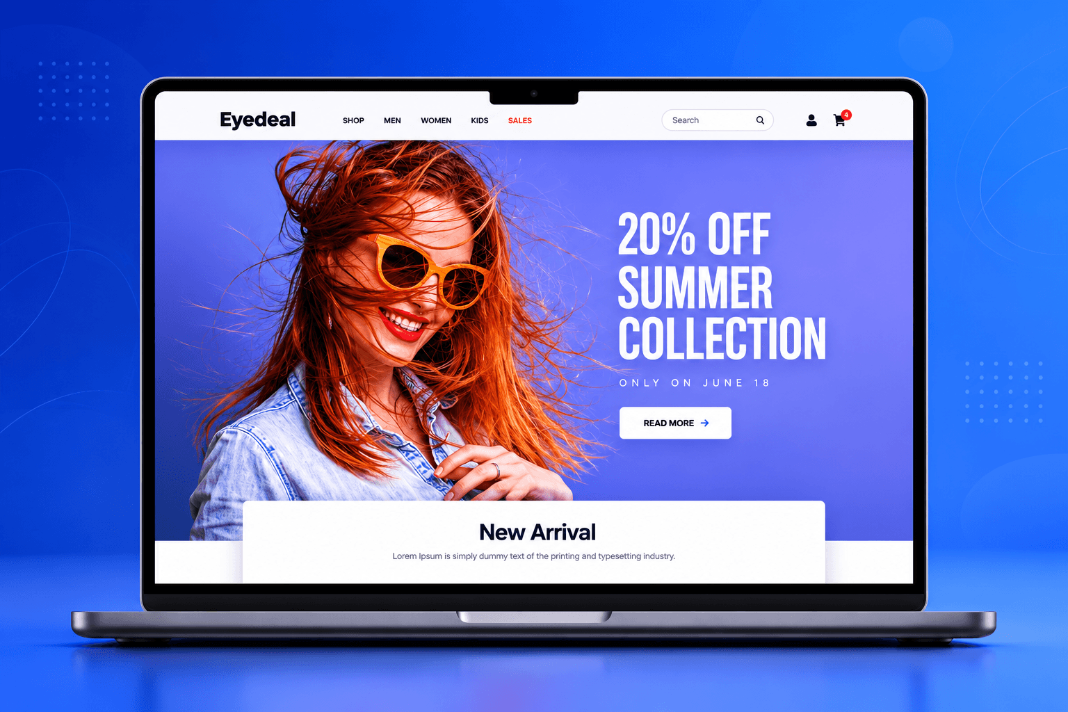 Eyedeal — E-commerce UI demo